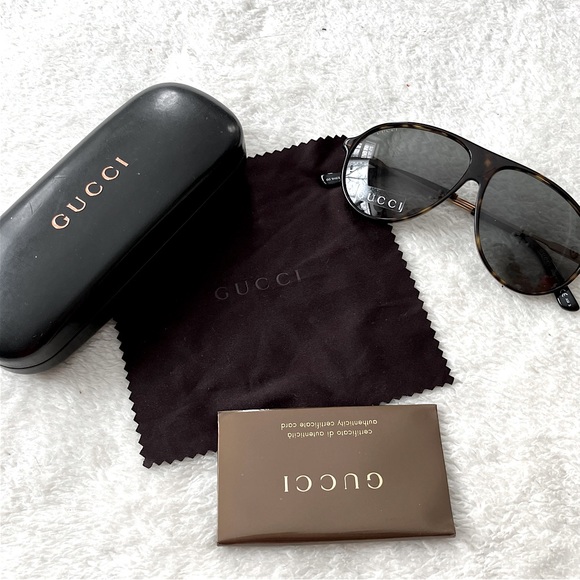 NWB Authentic Gucci GG1649s Aviator Sunglasses Unisex - Picture 7 of 10